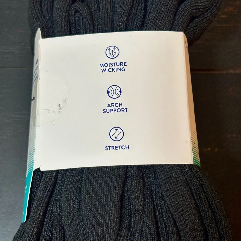 NEW CHAMPION 5 Pair Men’s Performance Cushion CREW SOCKS Black SIZE 6-12.5